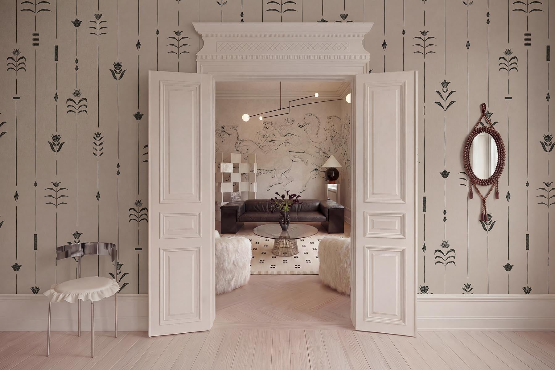 Gracious Folklore Wall Murals | Swedish Grace & Botanical Designs