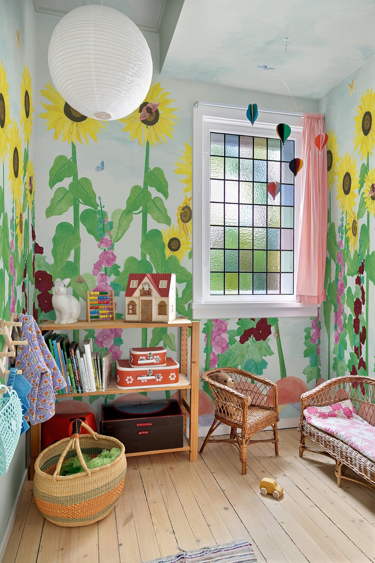 In Our Garden – Perfect Day wall mural with greenery and sky ...