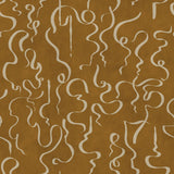Swirling Lines Mustard