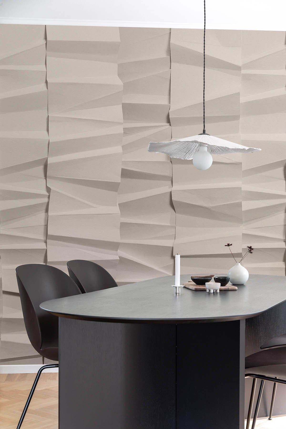 Picture of Origami Japandi Wallpaper | Japandi interior design | belarteSTUDIO