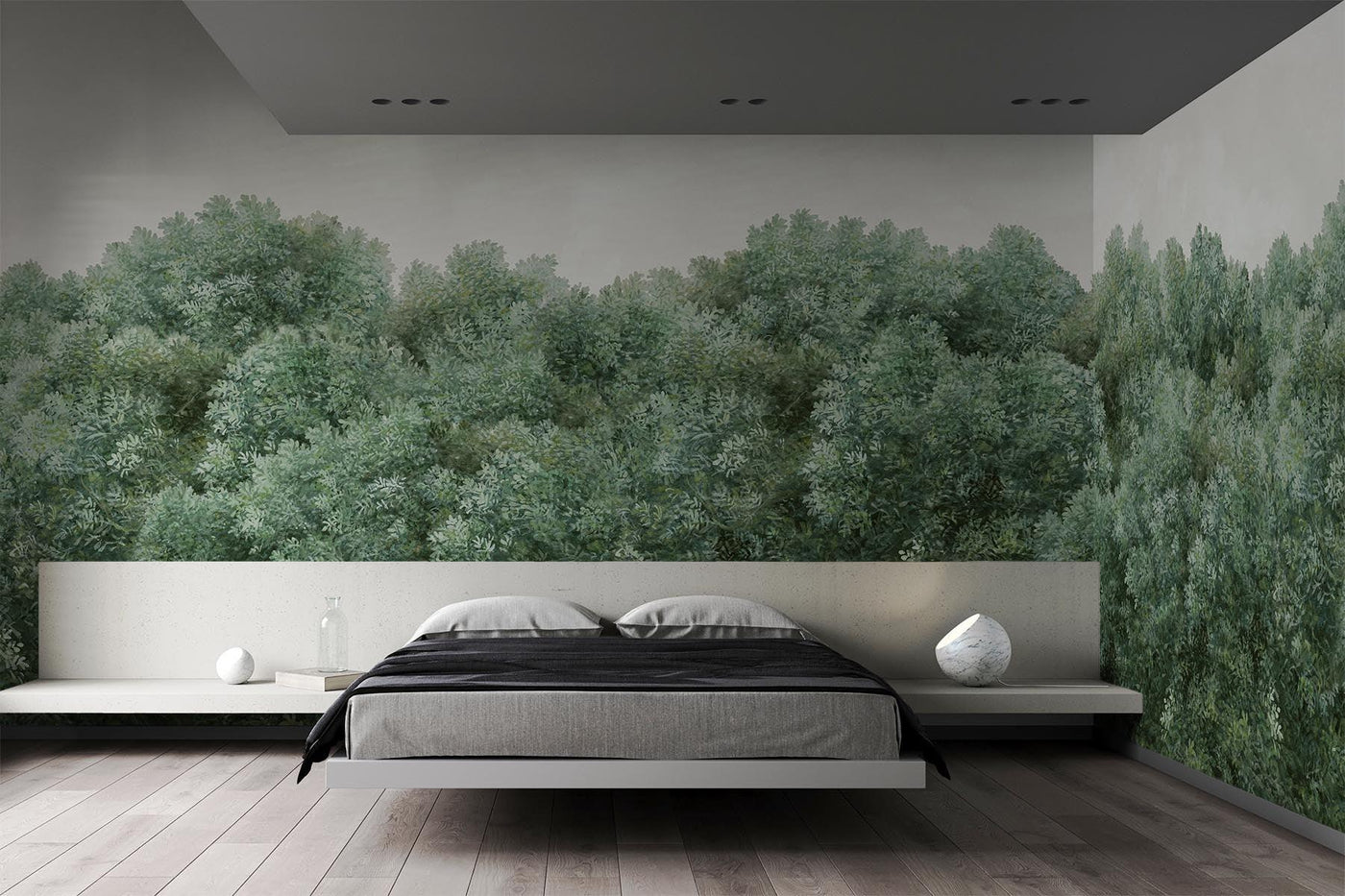 Biofilisk design | Flower Wall Murals | Botanisk tapet | Skogväggar | Anpassade väggmålningar | s