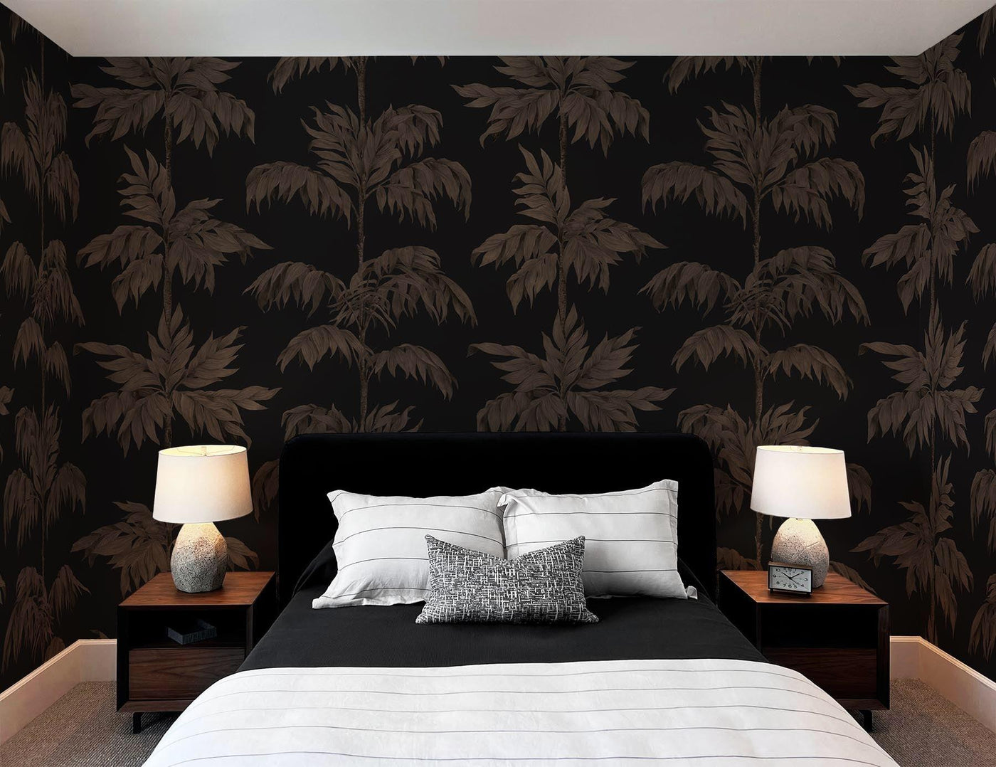 Brown wall murals for  your minimalstic interiror update. Dark wall murals for a moody interior update. Structured, floral och nature wall murals