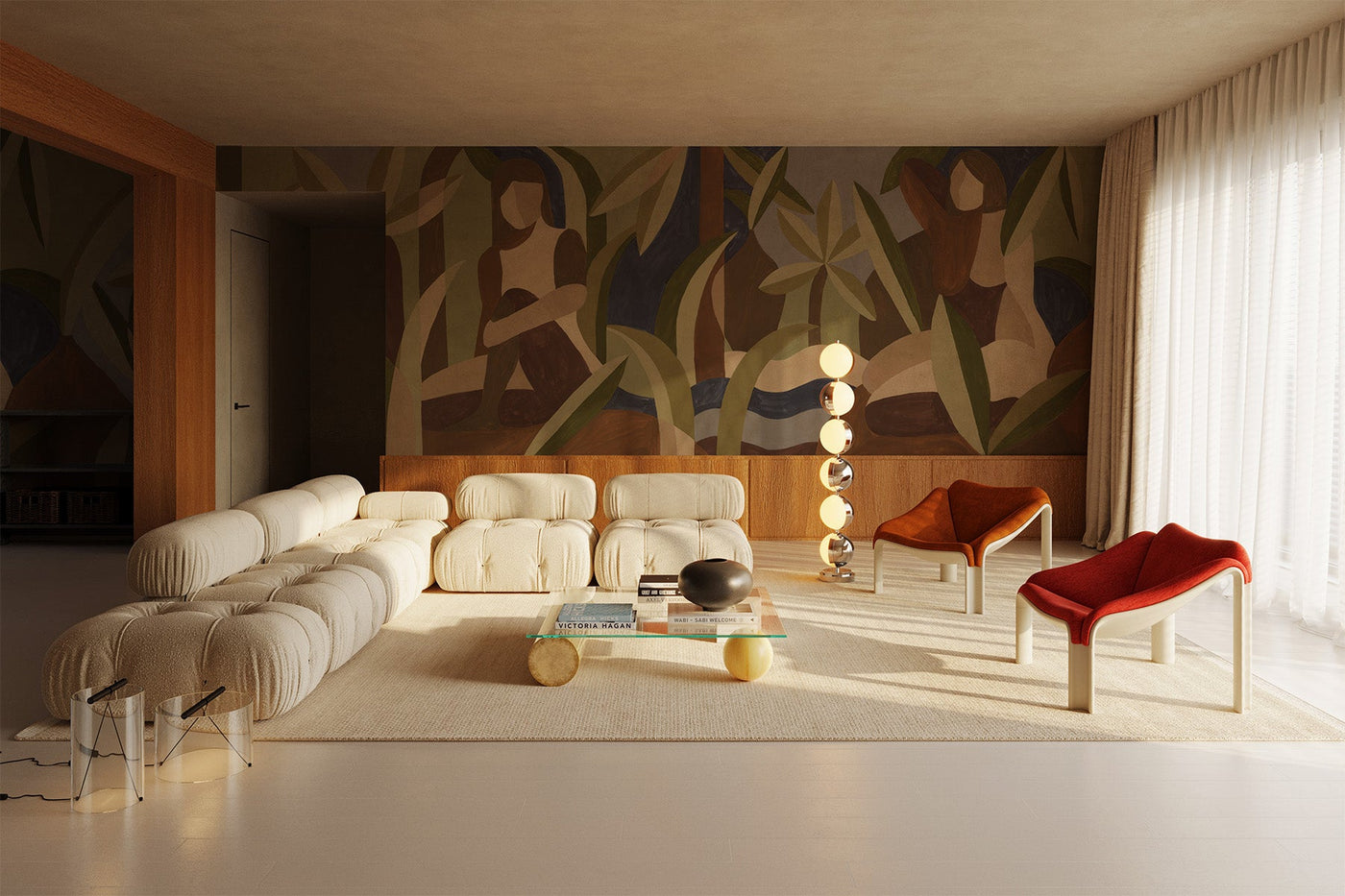 Earthy Indulgence – Warm, Tactile, Hospitality-Inspired Wall Murals