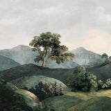 Vintage Landscape Green Multi