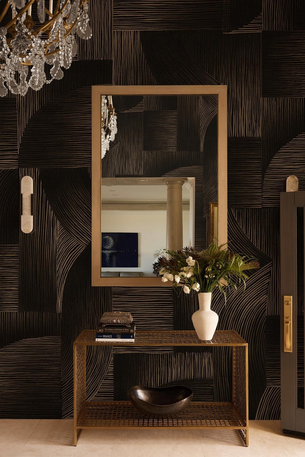 Linear Shadings - Confident elegance with our black wall mural ...
