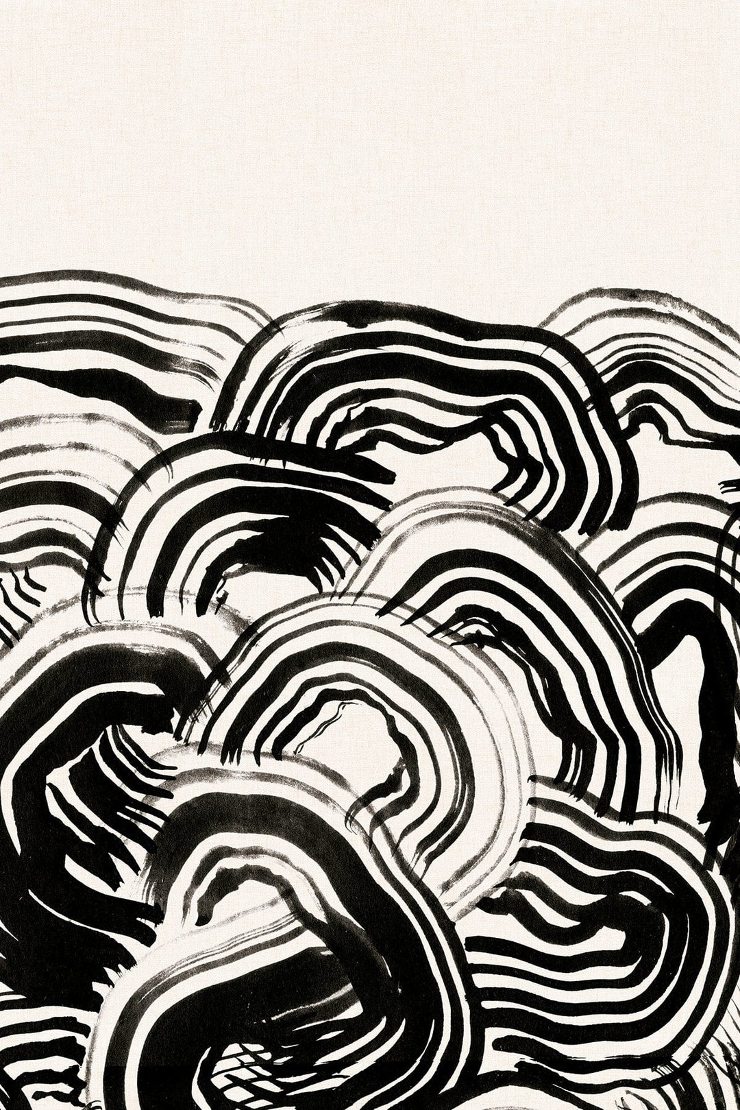 Black Ink Abstract Art