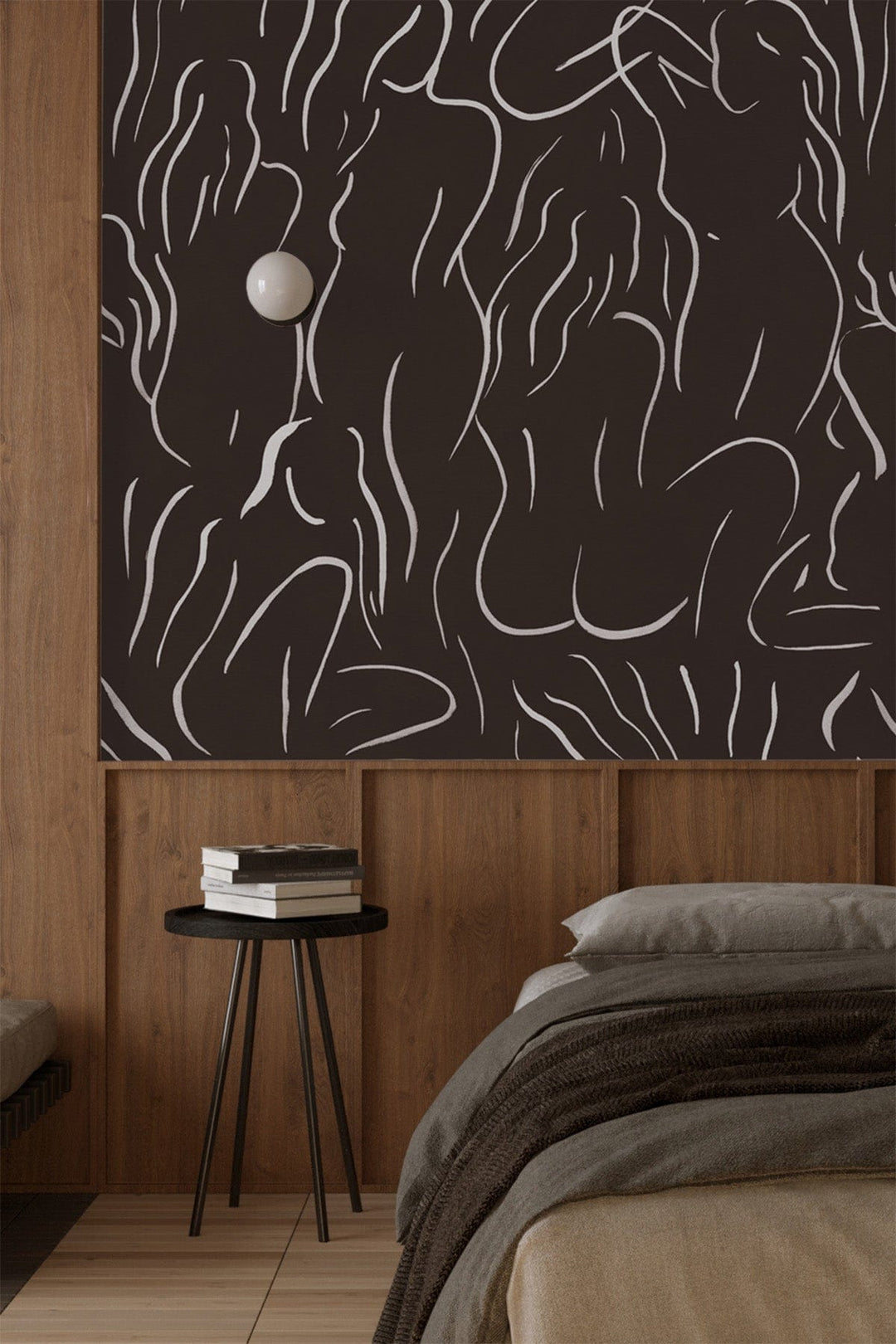 Modern Design Brown Wallpaper for the wall - BelarteSTUDIO – belarteSTUDIO, image size:1080x1620