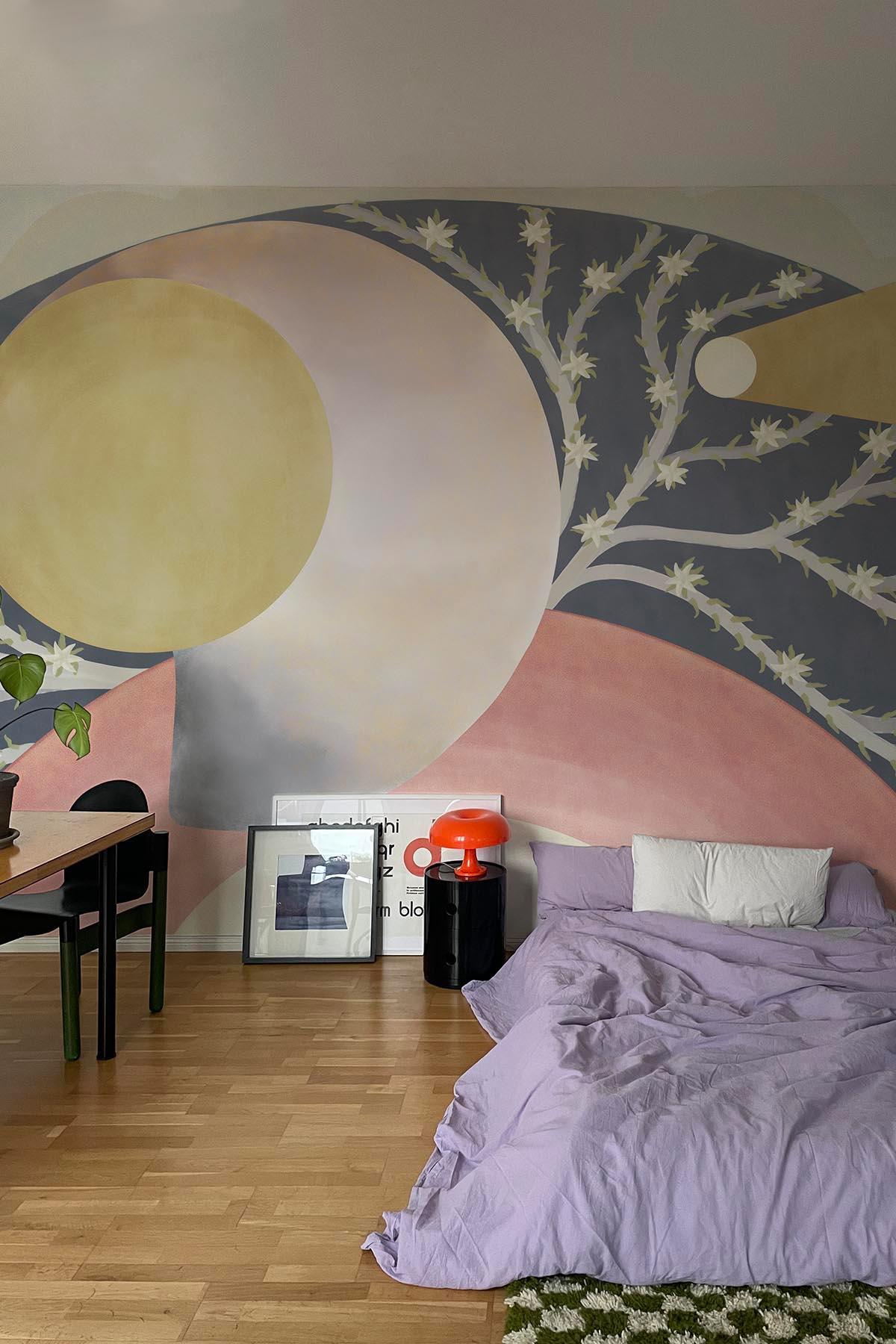 A multicolor wall mural of abstract wonder and natural harmony ...