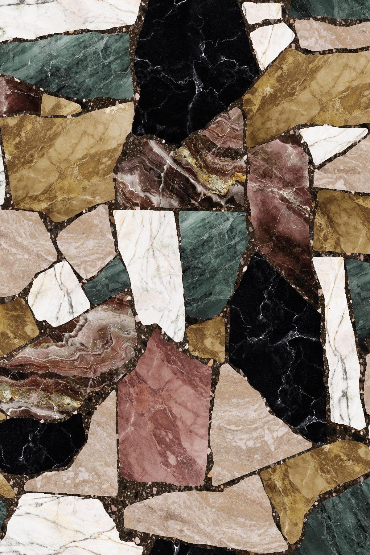 Repurposed Marble Multi – Luxurious Mosaic-Inspired Wall Mural ...