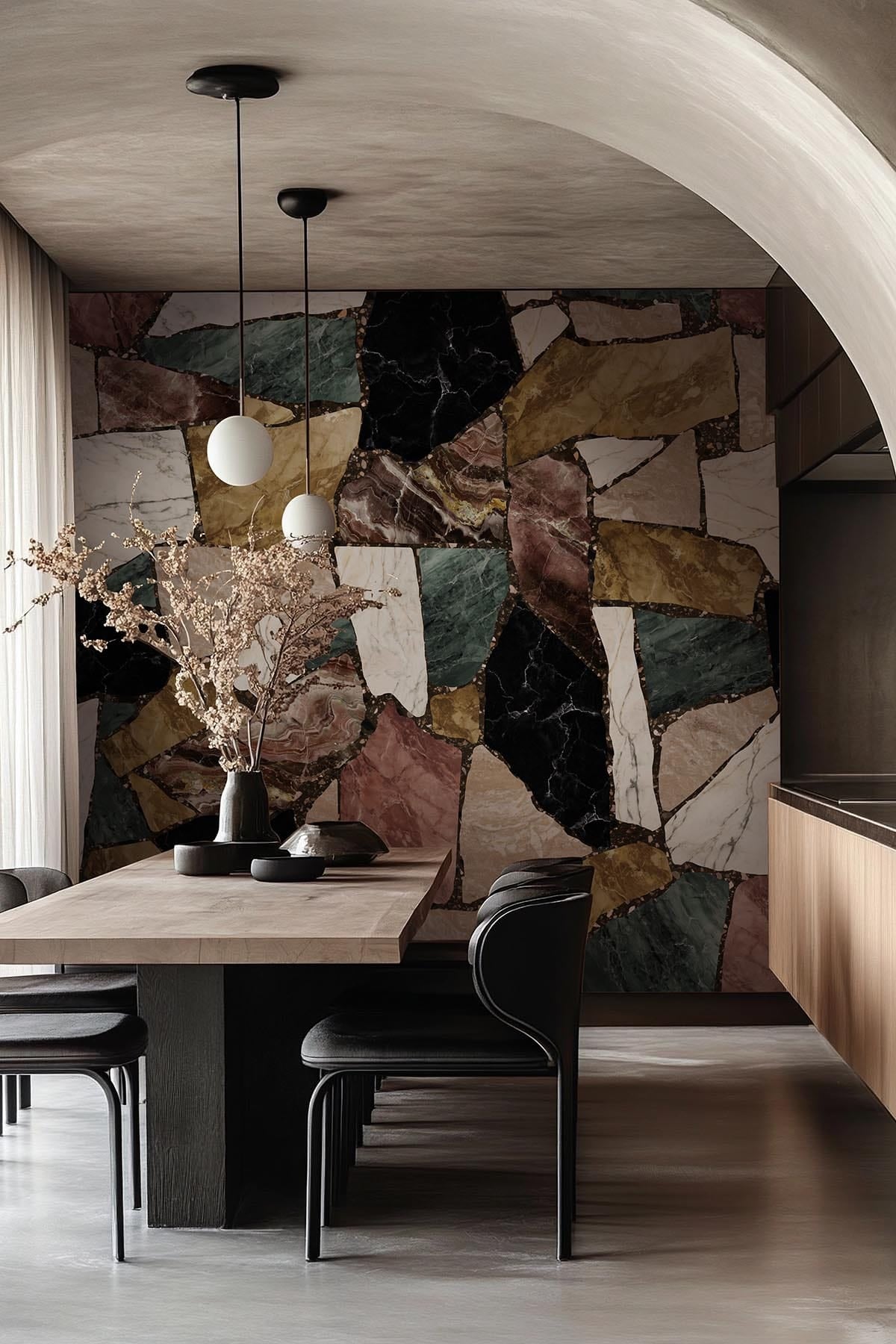 Repurposed Marble Multi – Luxurious Mosaic-Inspired Wall Mural ...