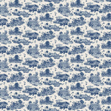 The Oslo Toile Blue Patrimoine