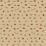 Lino Printed Fauna Cream