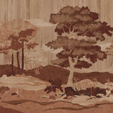 Scenic Marquetry Red Wood