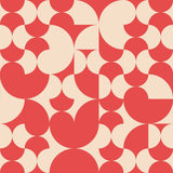 Retro Geometric Smooth Red