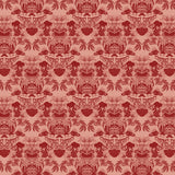Toile de Medallion Red