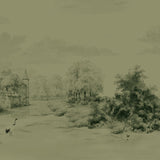 Scenic Landscape Dark Green