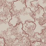 Abstract Sketch Rust Red