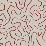 Artistic Lines Rust Red