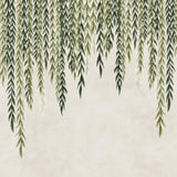 Biophilic Leaves Green Beige