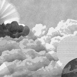 Engraved Sunscape Black White