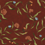Wild Flowers Marsala Red