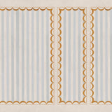 Scallop Panel Light Blue/Ochre