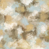 Impressionist Clouds Beige Blue