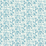 Tropical Island Toile Blue