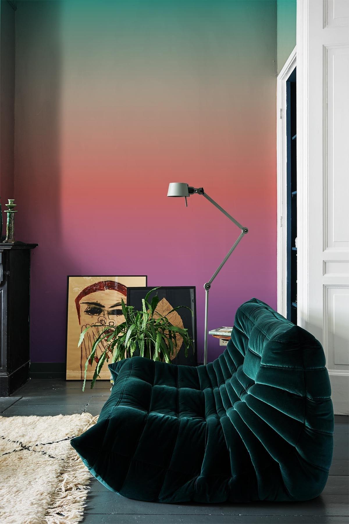 Color Gradient Wall Part Multi color Gradient Wall Mural | Sara Garanty x belarteSTUDIO