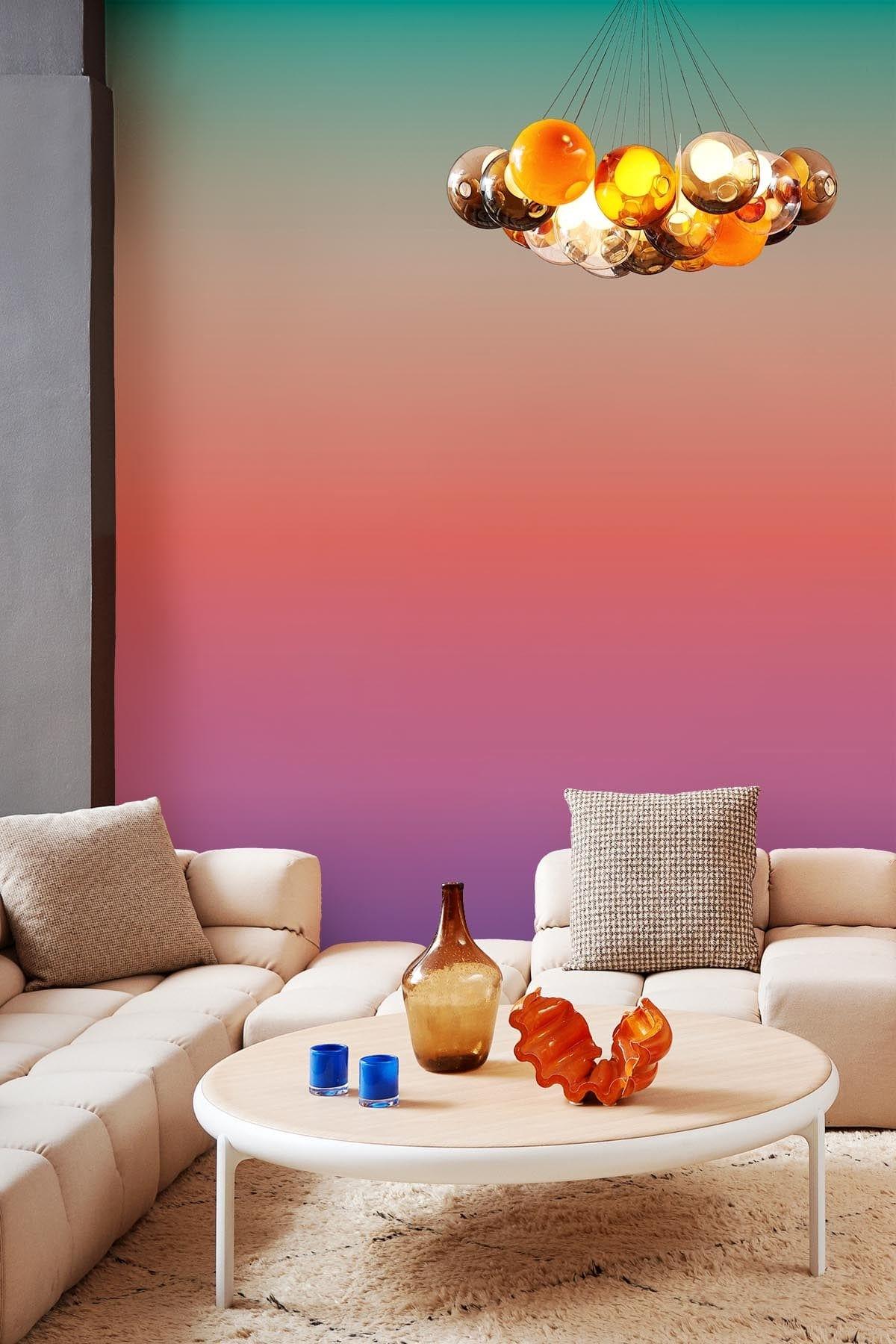 Color Gradient Wall Part Multi color Gradient Wall Mural | Sara Garanty x belarteSTUDIO