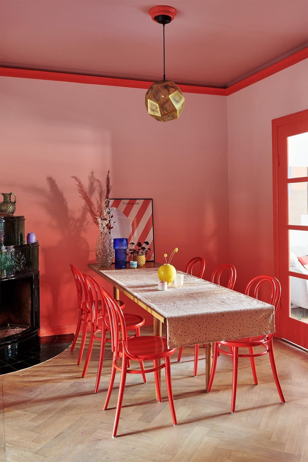 Light orange colour for wall on sale