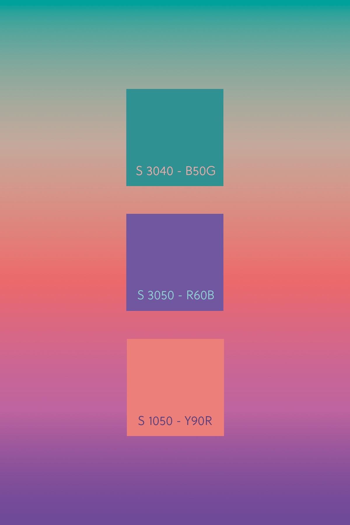 Color Multiplier Multi color Gradient Wall Mural | Sara Garanty x belarteSTUDIO