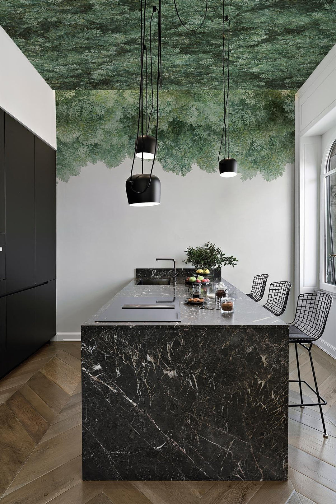 Mural Wallpaper 260X420Cm Green Tree Wall Murals For Living Room