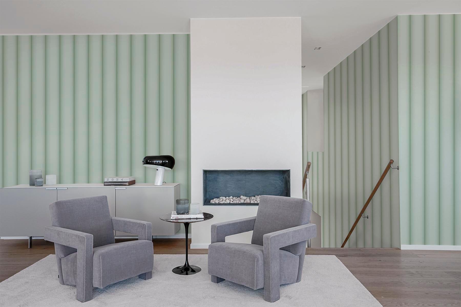 Pastel Wall Cladding Curved Wall Panel | pastel wall mural - belarteSTUDIO