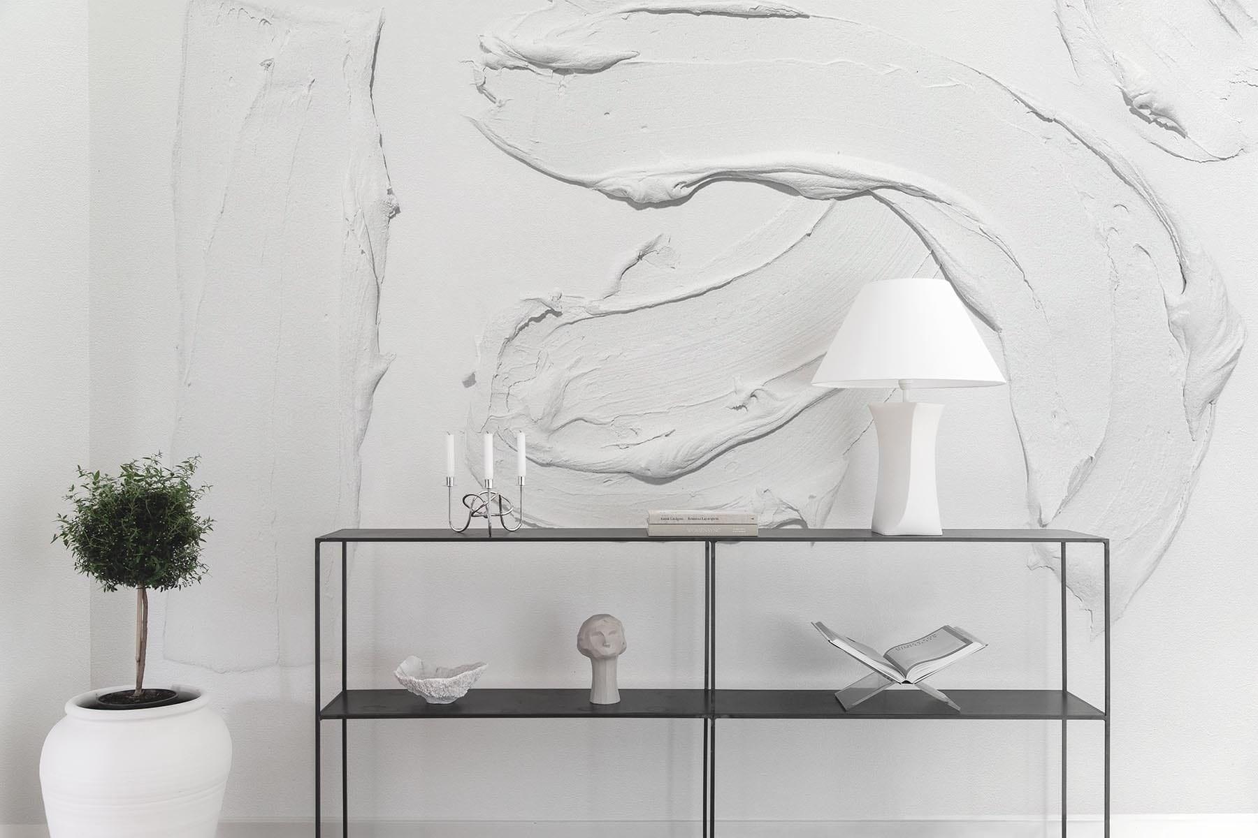 Japandi Wallpaper Design | Plaster Art | belarteSTUDIO