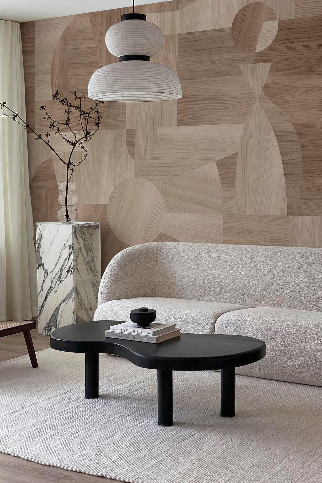 Wood Art | Wood wallpaper | Japandi wallpaper by belarteSTUDIO, image size:1080x1620