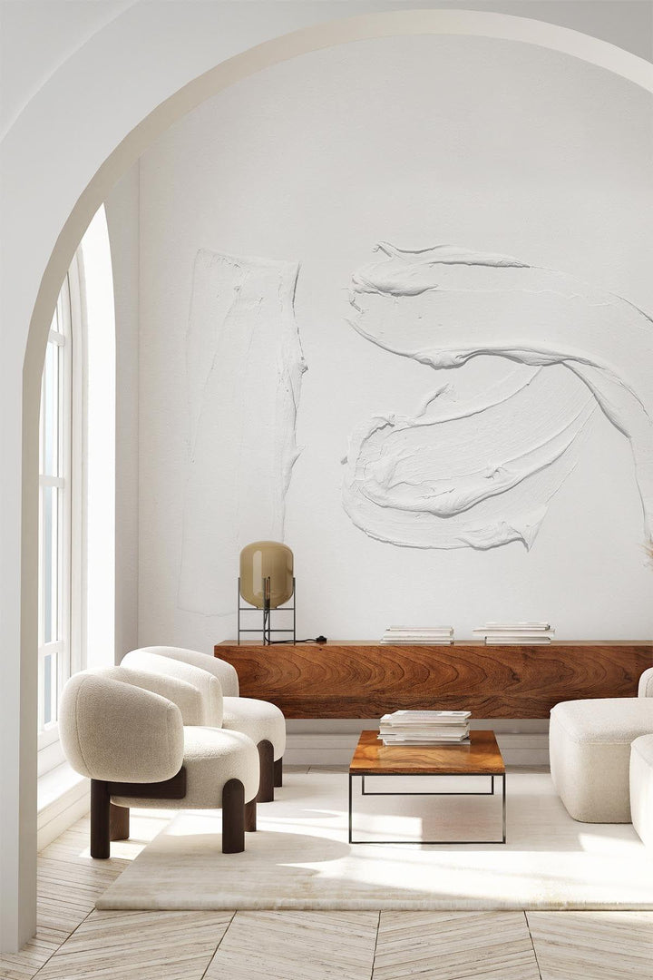 【Japanese Plaster Art Panel】 漆喰 アート 和モダン Japandi Wallpaper Design | Plaster Art | belarteSTUDIO
