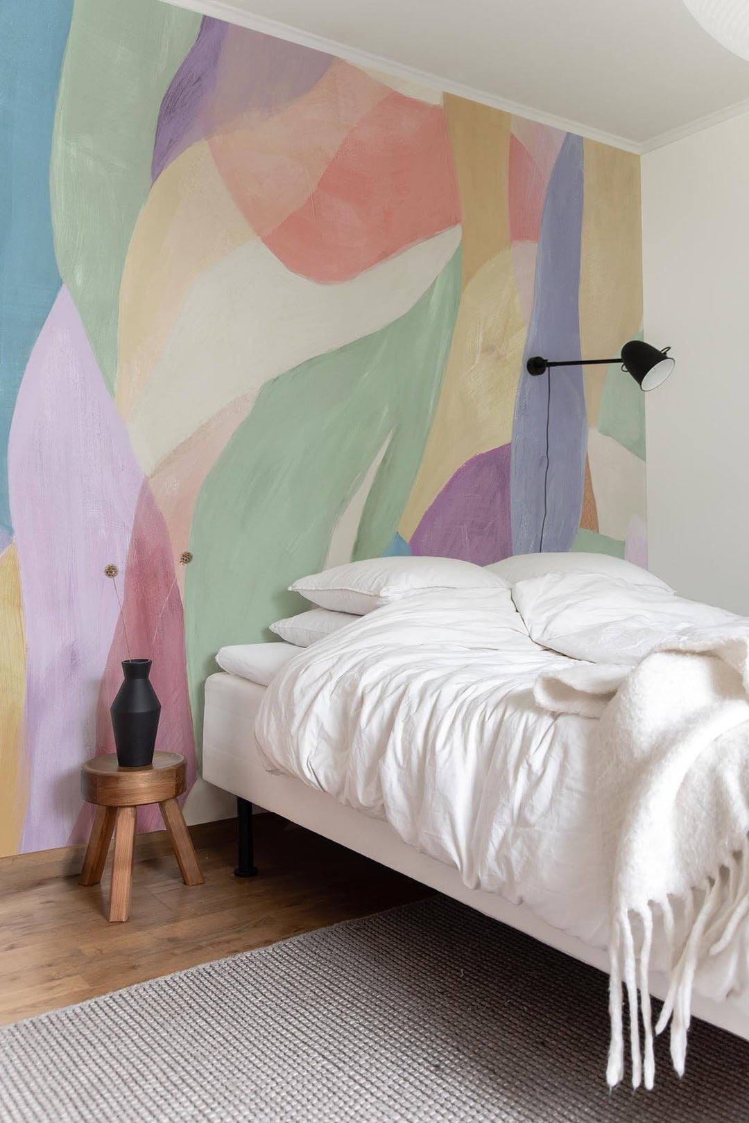 Bold pastel Shapes | Pastel wall mural - belarteSTUDIO.